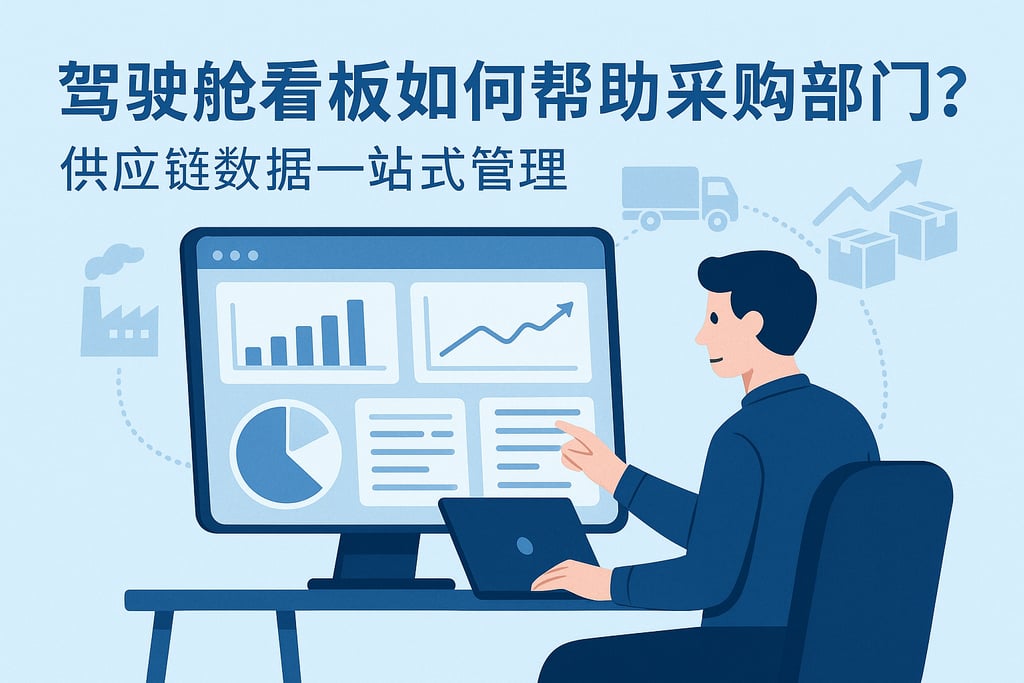 驾驶舱看板如何帮助采购部门？供应链数据一站式管理