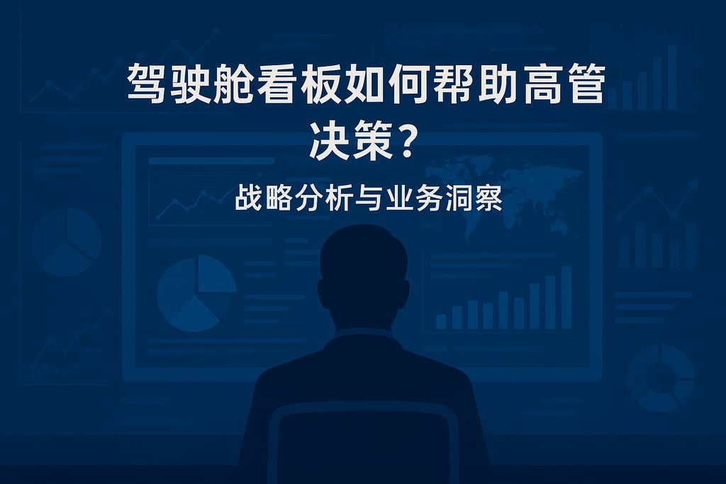 驾驶舱看板如何帮助高管决策？战略分析与业务洞察