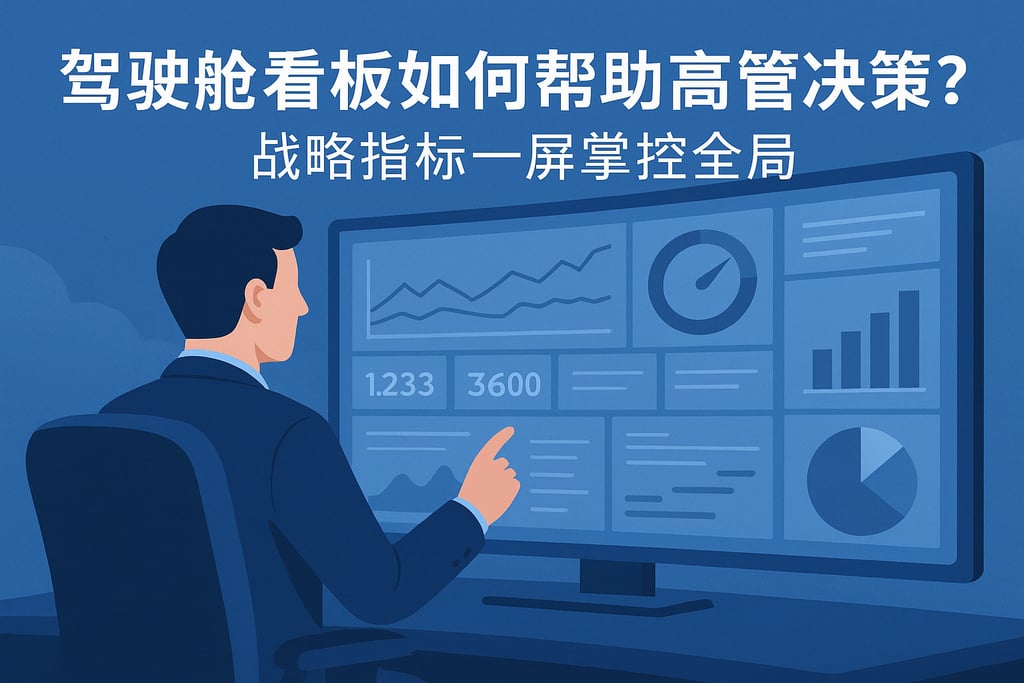 驾驶舱看板如何帮助高管决策？战略指标一屏掌控全局