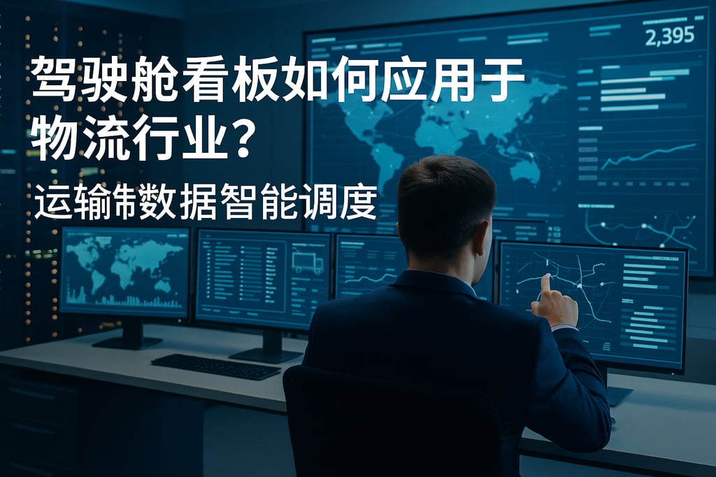 驾驶舱看板如何应用于物流行业？运输数据智能调度