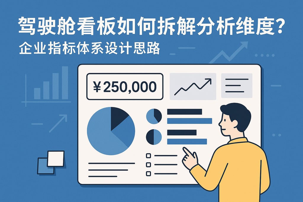 驾驶舱看板如何拆解分析维度？企业指标体系设计思路