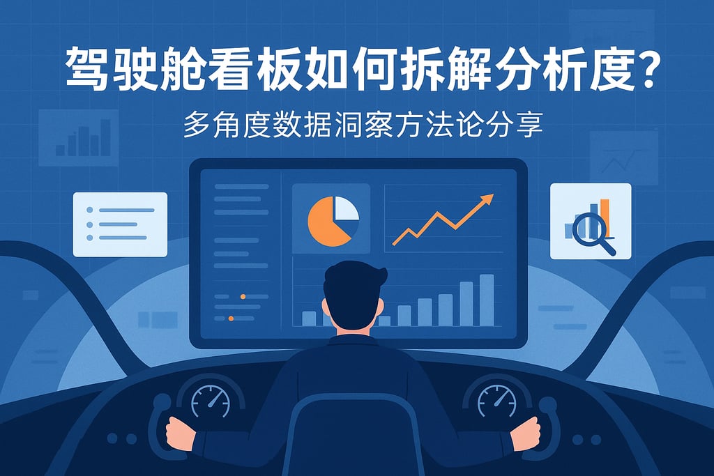 驾驶舱看板如何拆解分析维度？多角度数据洞察方法论分享