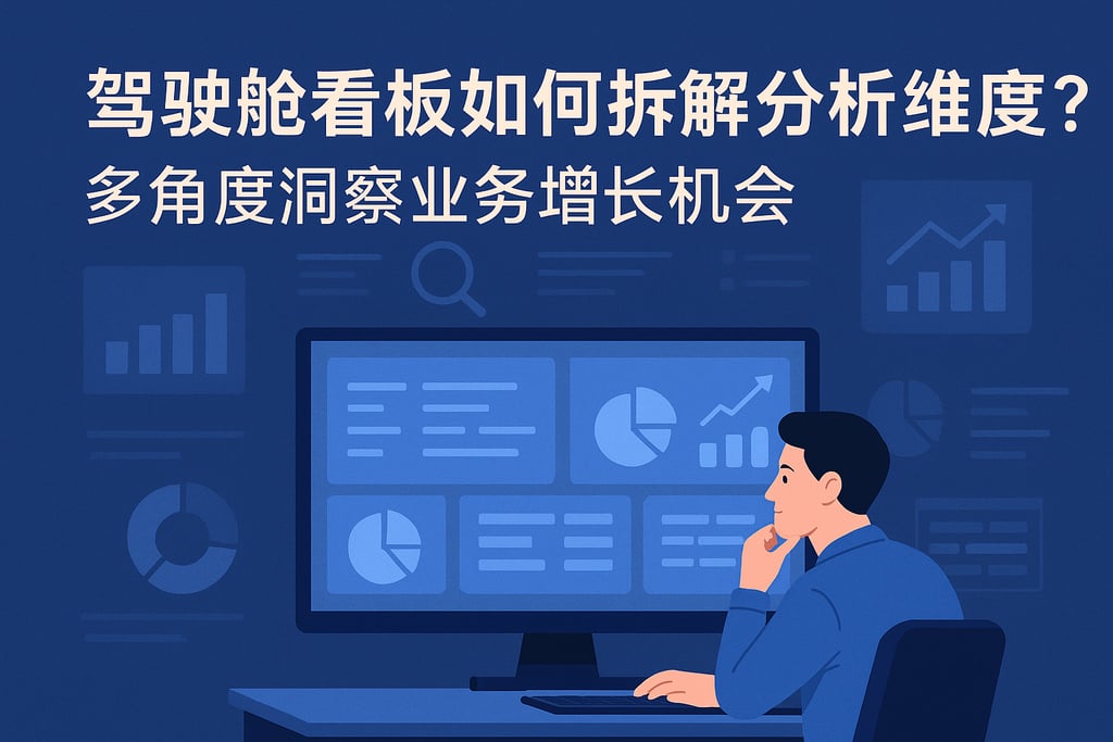 驾驶舱看板如何拆解分析维度？多角度洞察业务增长机会