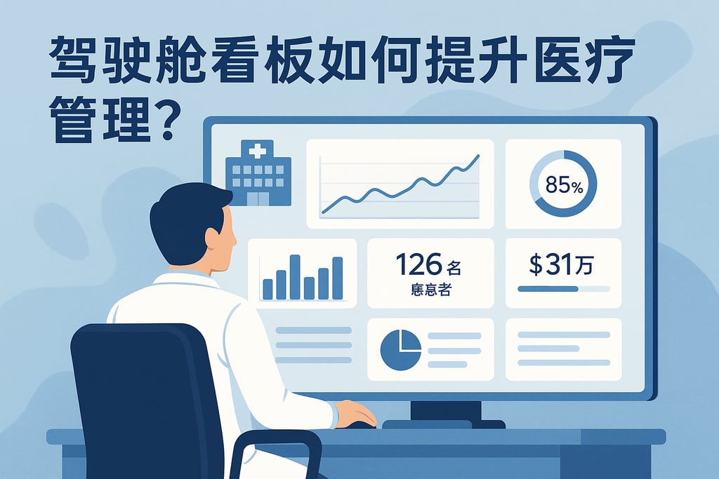 驾驶舱看板如何提升医疗管理？医院运营数据全面展示