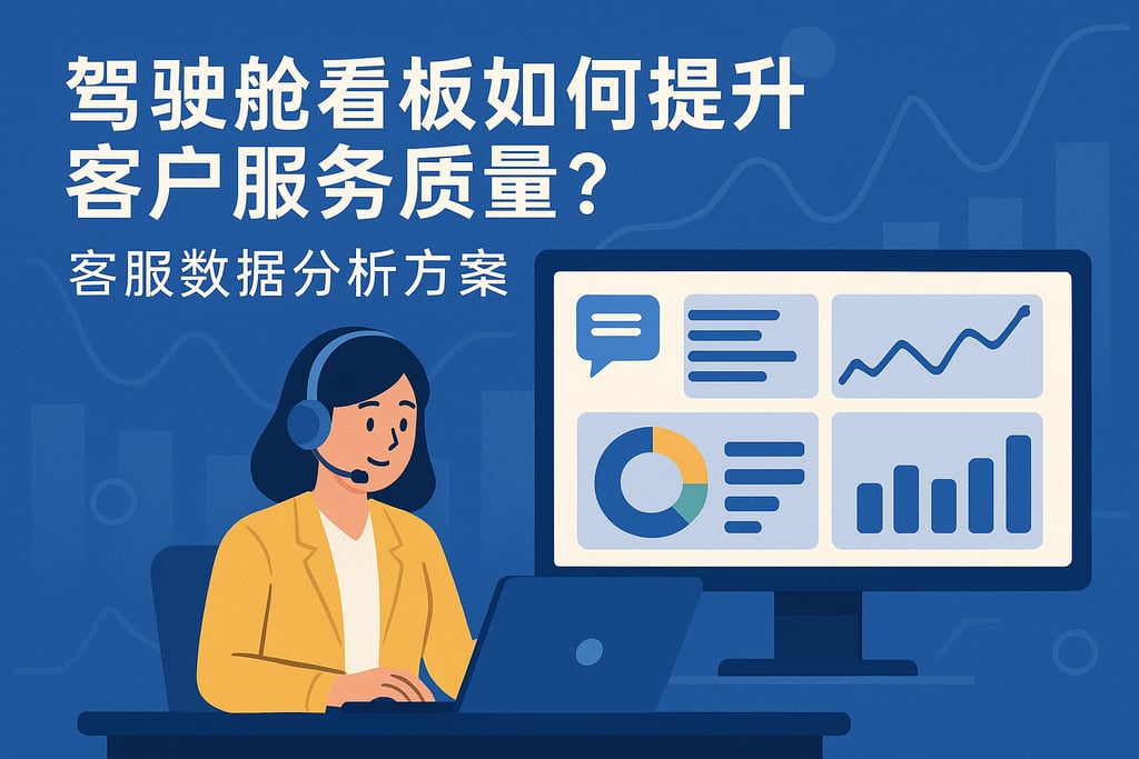 驾驶舱看板如何提升客户服务质量？客服数据分析方案