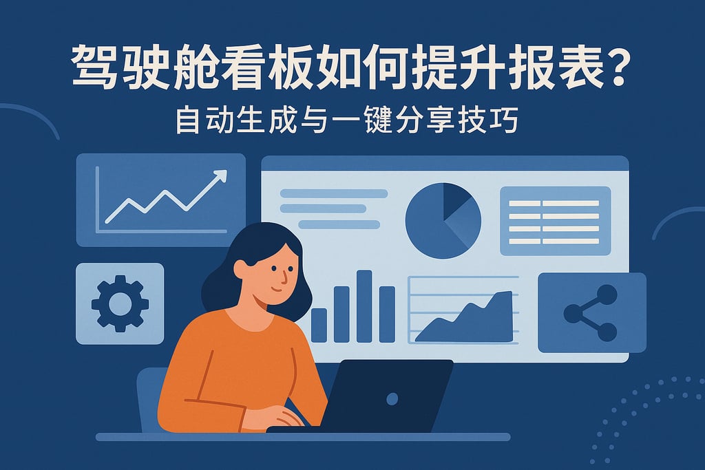 驾驶舱看板如何提升报表效率？自动生成与一键分享技巧
