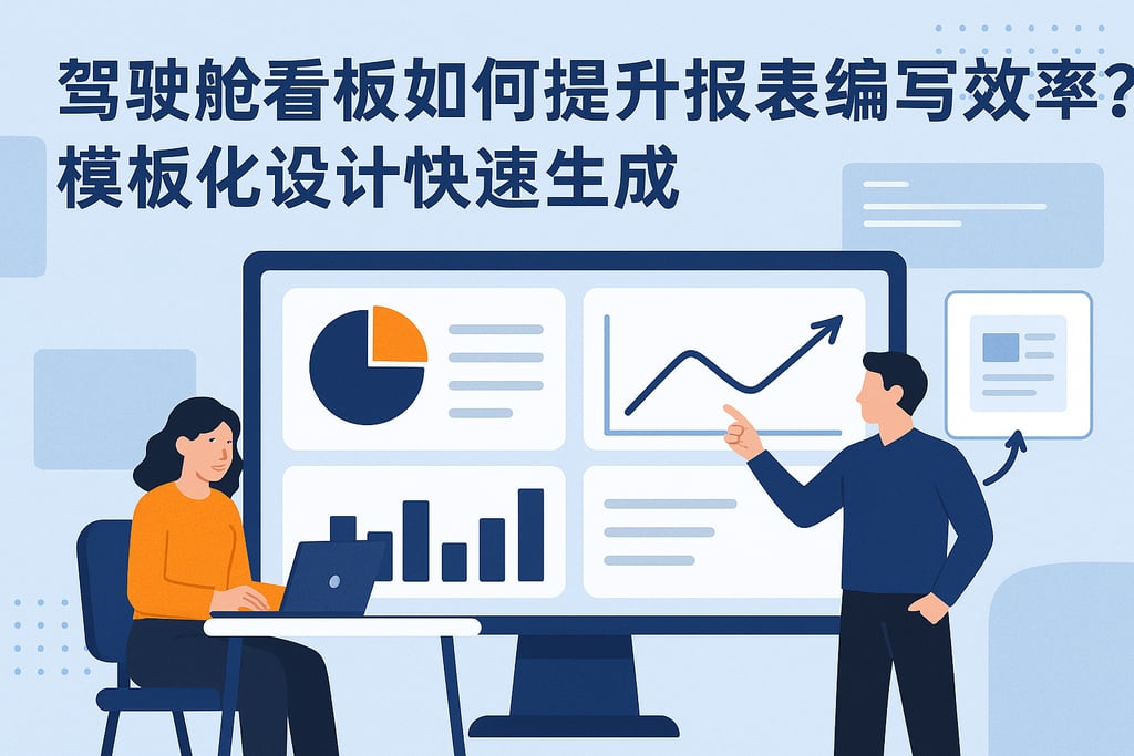 驾驶舱看板如何提升报表编写效率？模板化设计快速生成