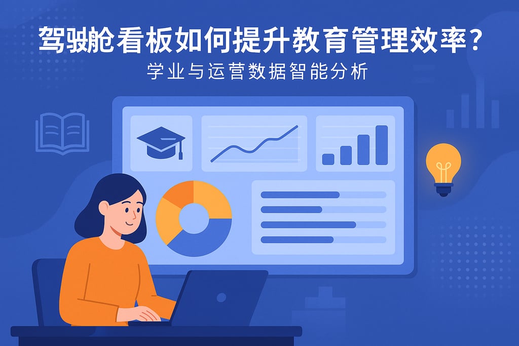驾驶舱看板如何提升教育管理效率？学业与运营数据智能分析
