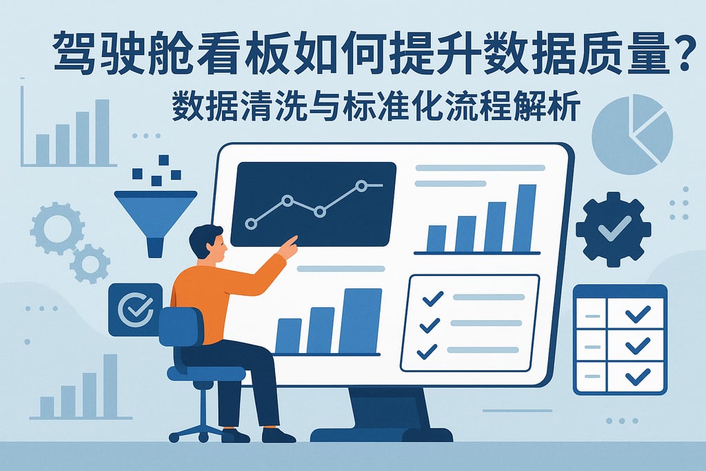 驾驶舱看板如何提升数据质量？数据清洗与标准化流程解析