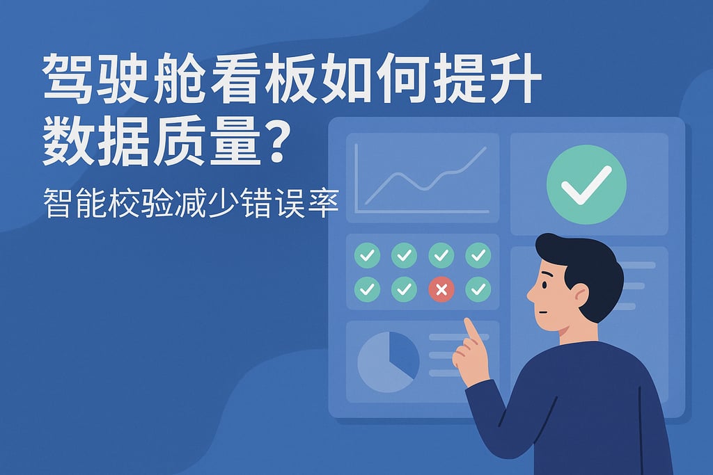 驾驶舱看板如何提升数据质量？智能校验减少错误率