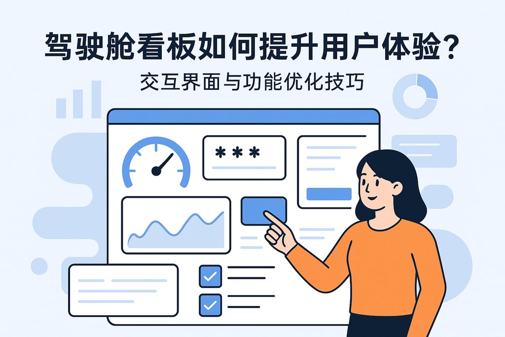 驾驶舱看板如何提升用户体验？交互界面与功能优化技巧