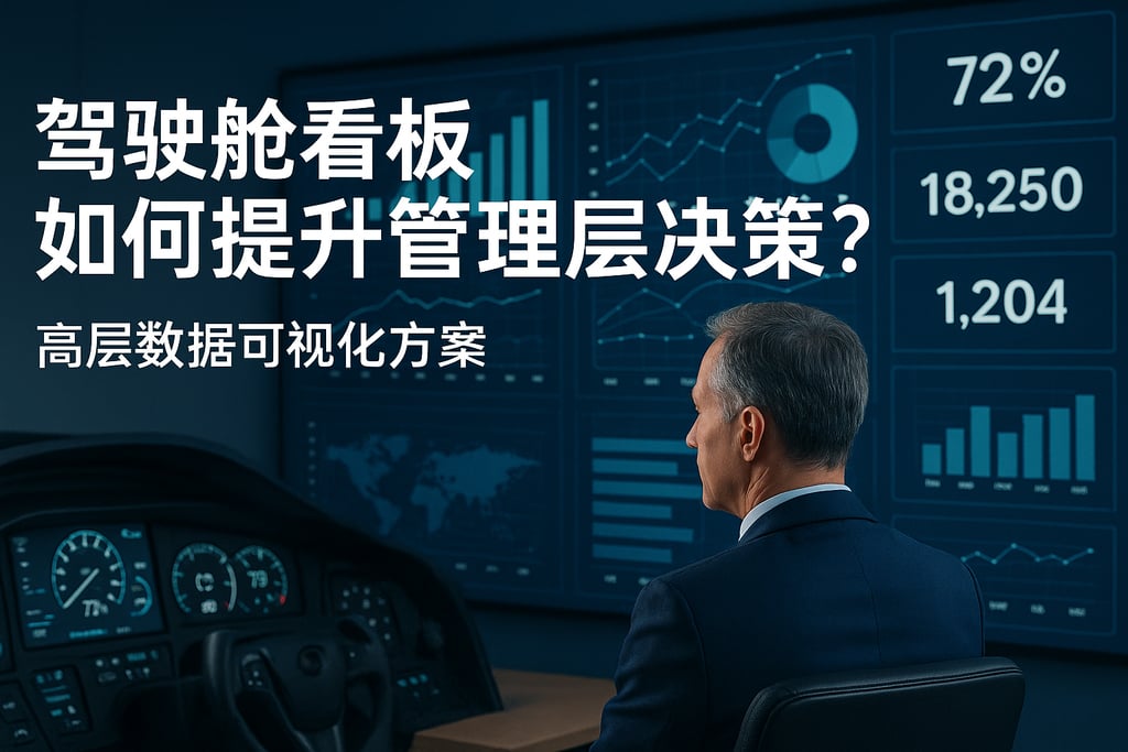 驾驶舱看板如何提升管理层决策？高层数据可视化方案