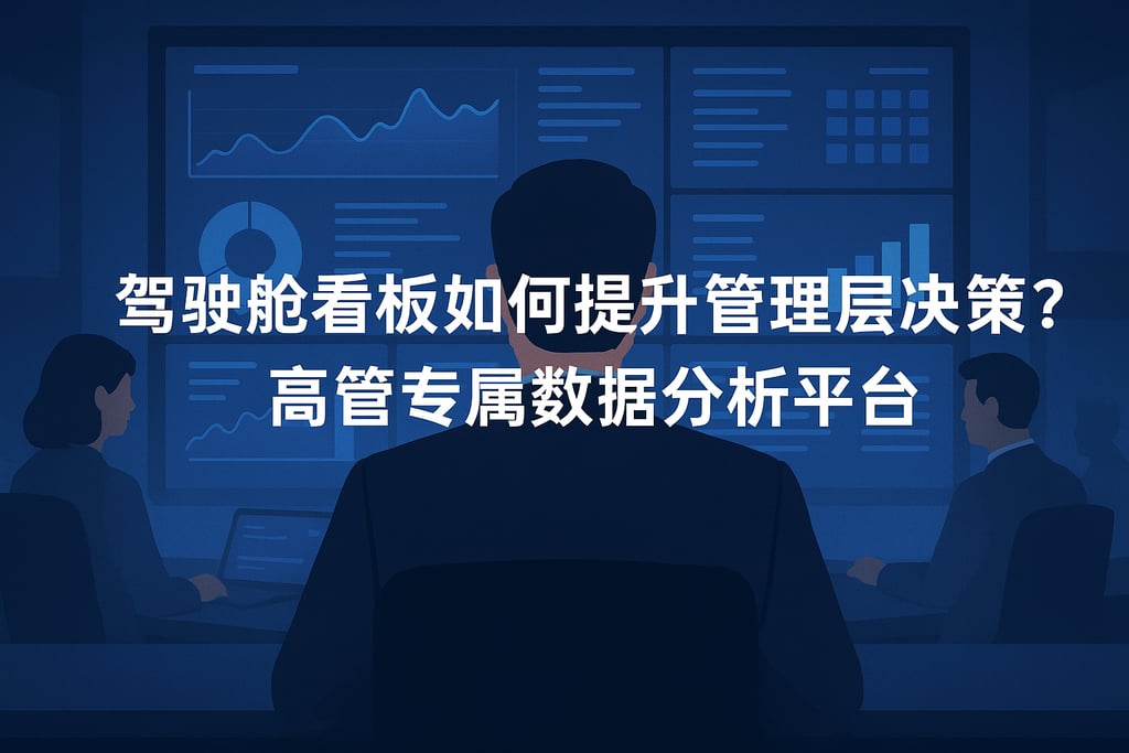 驾驶舱看板如何提升管理层决策？高管专属数据分析平台