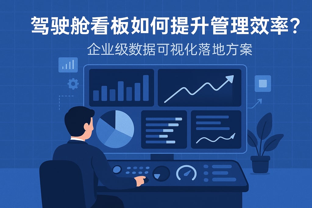 驾驶舱看板如何提升管理效率？企业级数据可视化落地方案