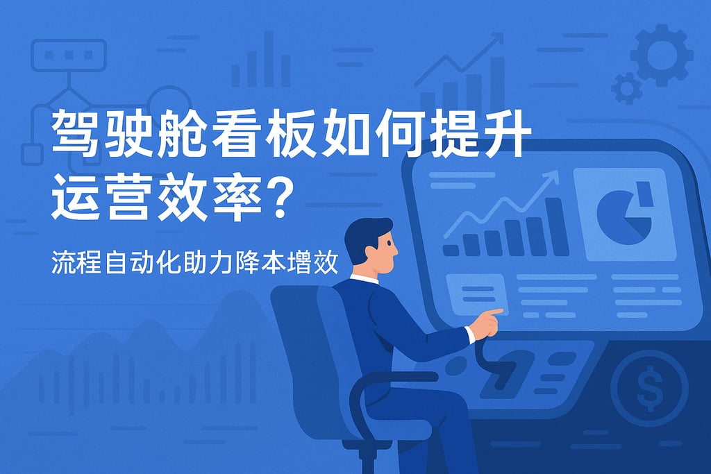 驾驶舱看板如何提升运营效率？流程自动化助力降本增效