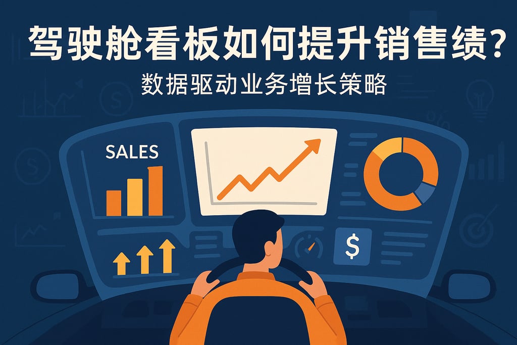 驾驶舱看板如何提升销售业绩？数据驱动业务增长策略