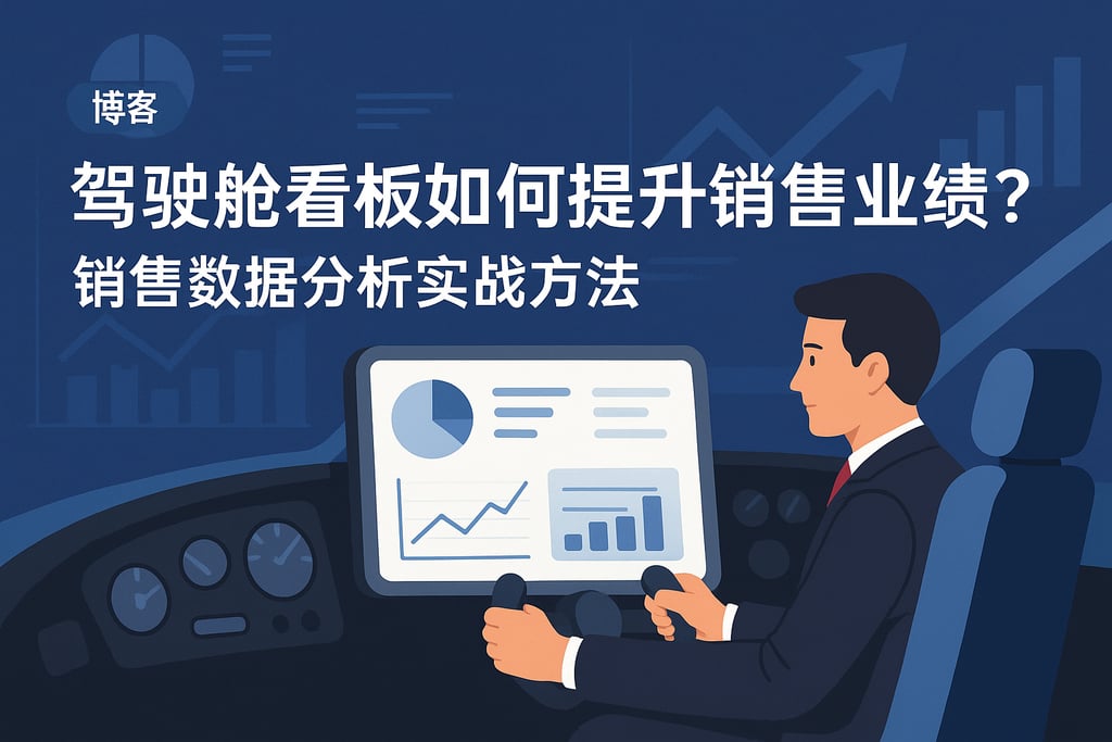 驾驶舱看板如何提升销售业绩？销售数据分析实战方法