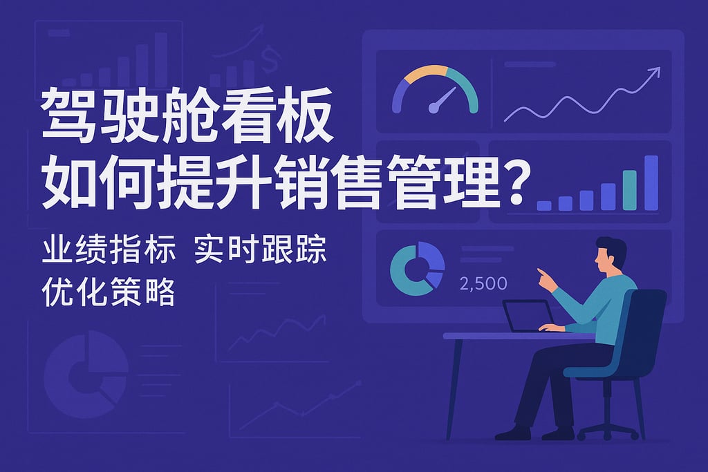 驾驶舱看板如何提升销售管理？业绩指标实时跟踪优化策略