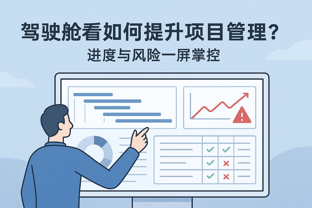 驾驶舱看板如何提升项目管理？进度与风险一屏掌控
