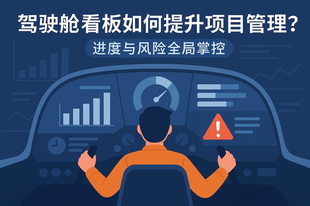 驾驶舱看板如何提升项目管理？进度与风险全局掌控