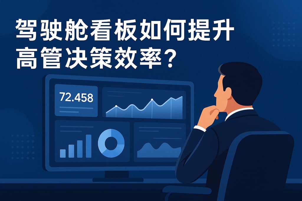 驾驶舱看板如何提升高管决策效率？关键数据一屏掌控