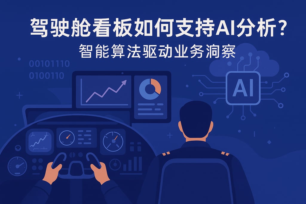 驾驶舱看板如何支持AI分析？智能算法驱动业务洞察