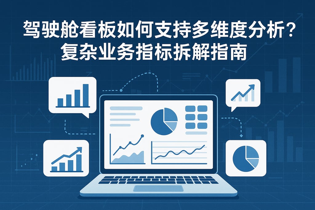 驾驶舱看板如何支持多维度分析？复杂业务指标拆解指南