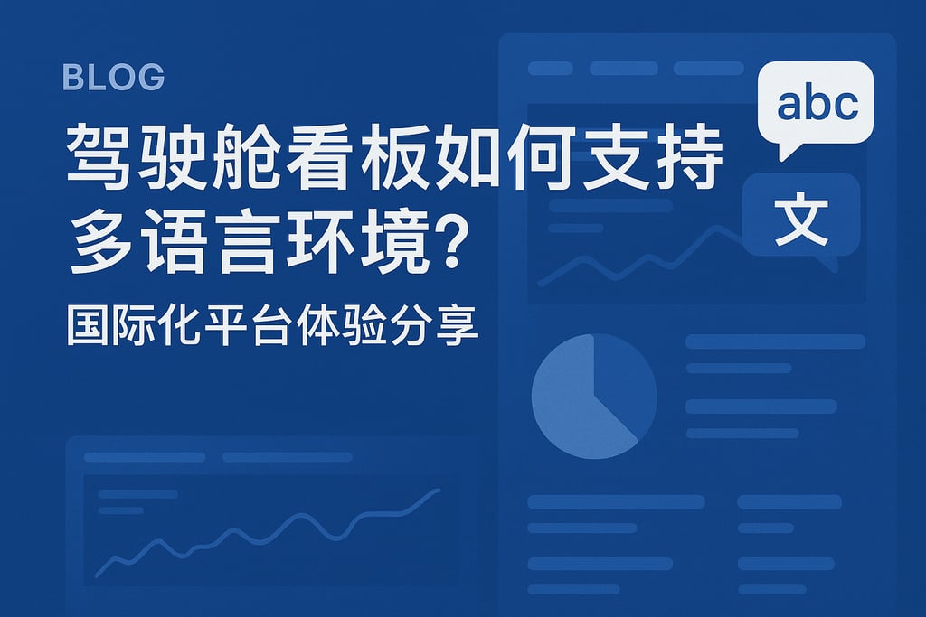 驾驶舱看板如何支持多语言环境？国际化平台体验分享
