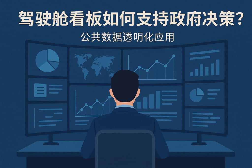 驾驶舱看板如何支持政府决策？公共数据透明化应用