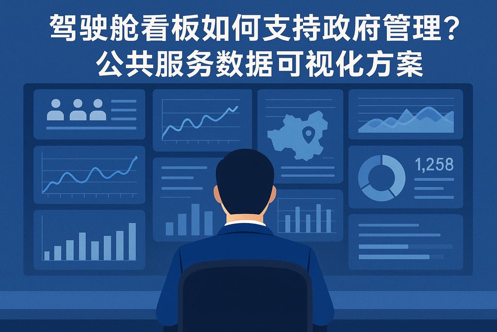 驾驶舱看板如何支持政府管理？公共服务数据可视化方案