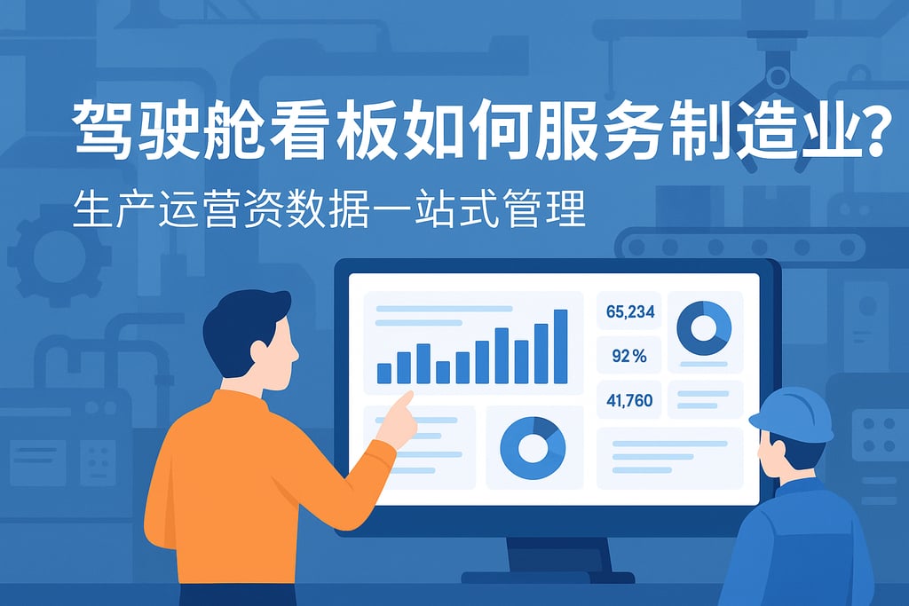 驾驶舱看板如何服务制造业？生产运营数据一站式管理