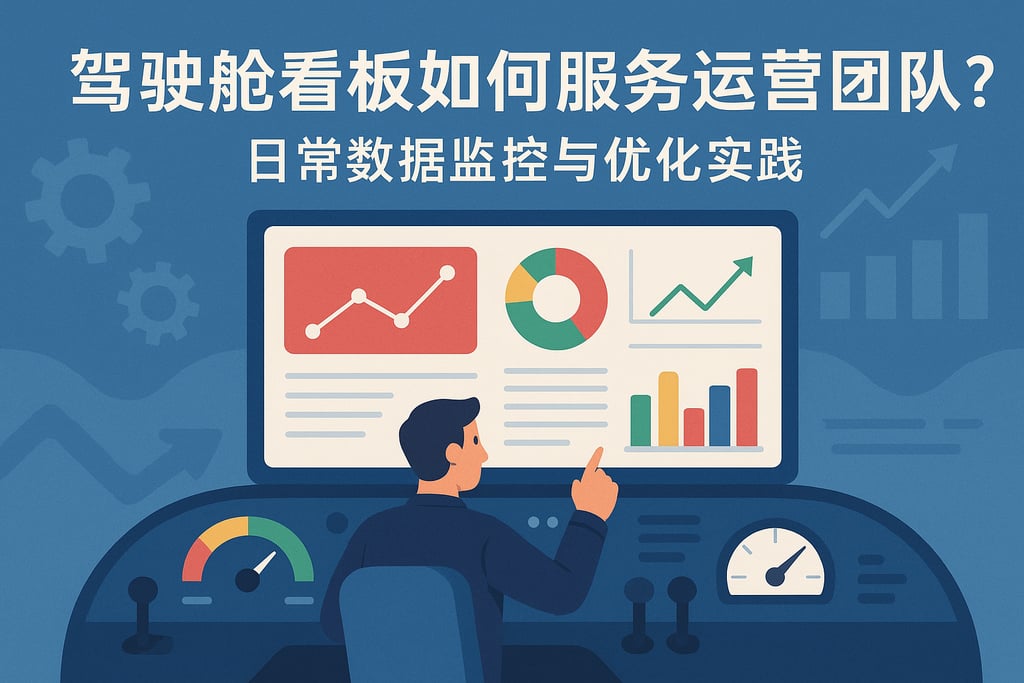 驾驶舱看板如何服务运营团队？日常数据监控与优化实践