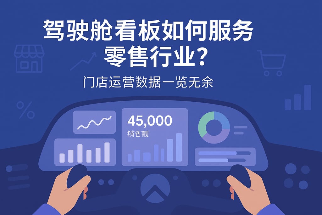 驾驶舱看板如何服务零售行业？门店运营数据一览无余