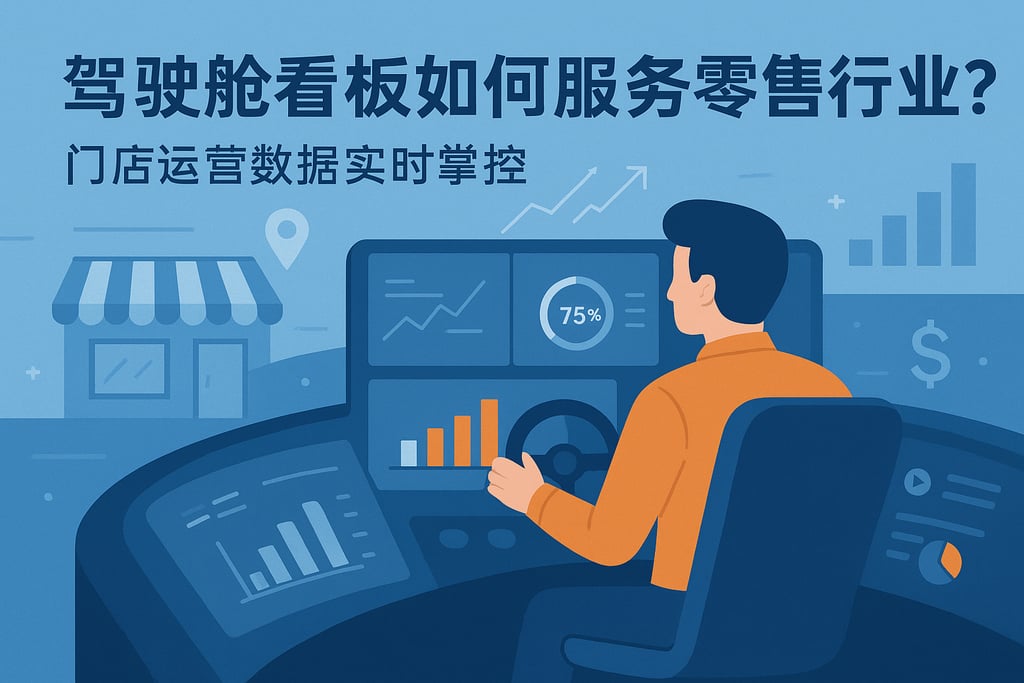 驾驶舱看板如何服务零售行业？门店运营数据实时掌控