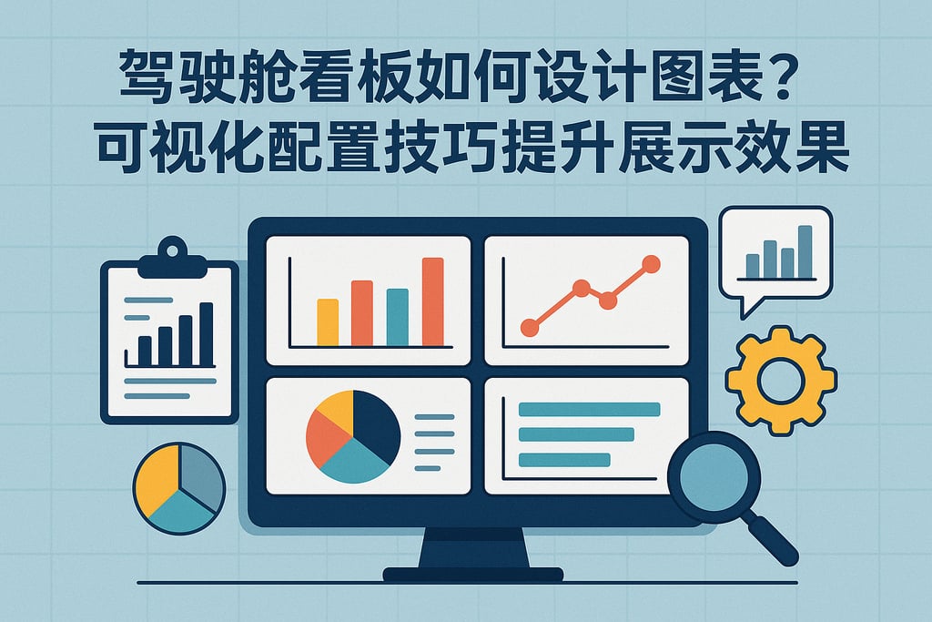 驾驶舱看板如何设计图表？可视化配置技巧提升展示效果