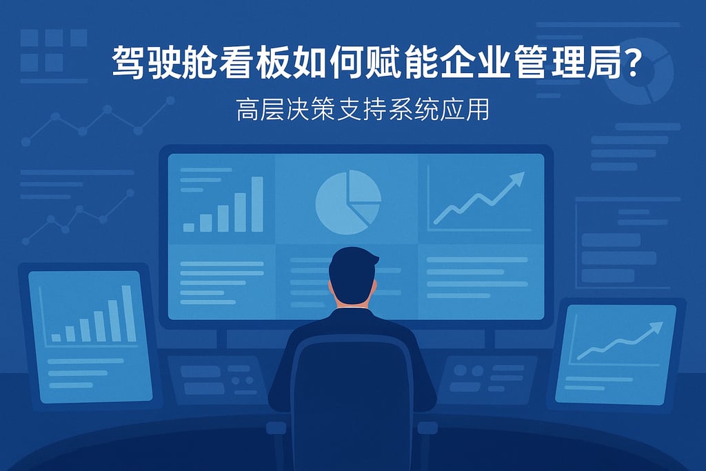 驾驶舱看板如何赋能企业管理层？高层决策支持系统应用