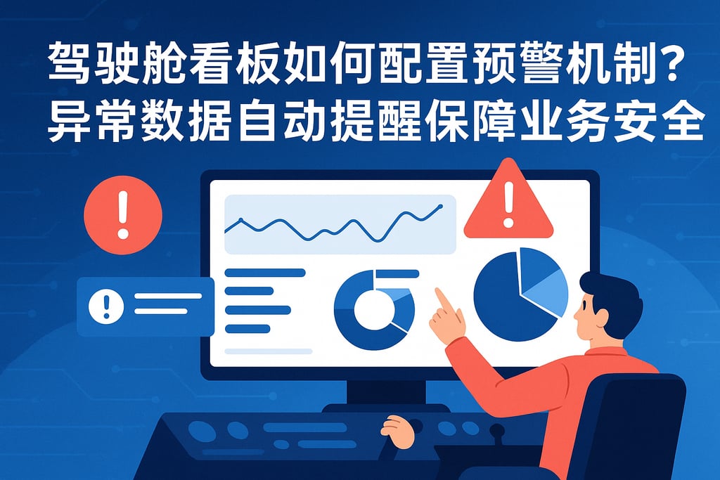 驾驶舱看板如何配置预警机制？异常数据自动提醒保障业务安全