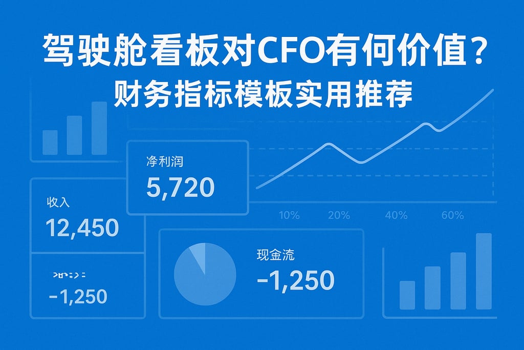 驾驶舱看板对CFO有何价值？财务指标模板实用推荐