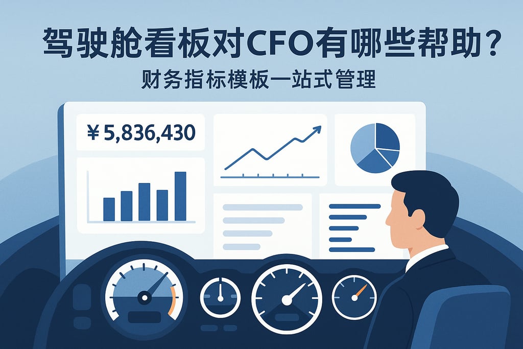 驾驶舱看板对CFO有哪些帮助？财务指标模板一站式管理