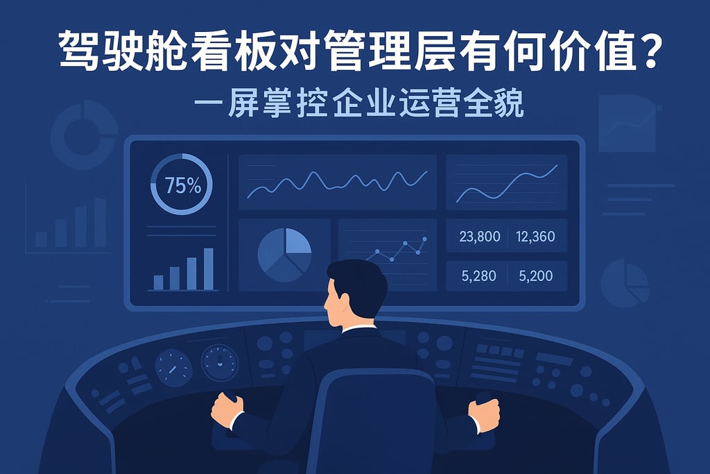 驾驶舱看板对管理层有何价值？一屏掌控企业运营全貌