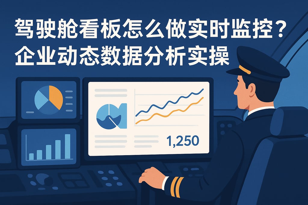 驾驶舱看板怎么做实时监控？企业动态数据分析实操