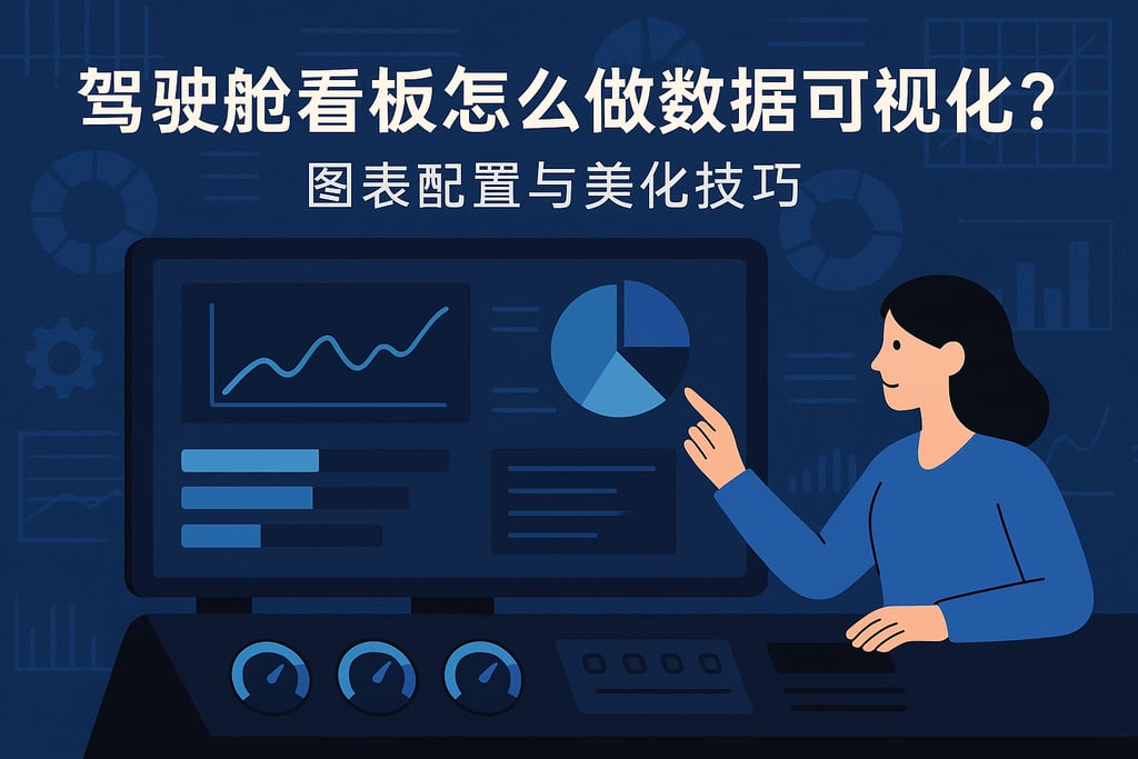 驾驶舱看板怎么做数据可视化？图表配置与美化技巧