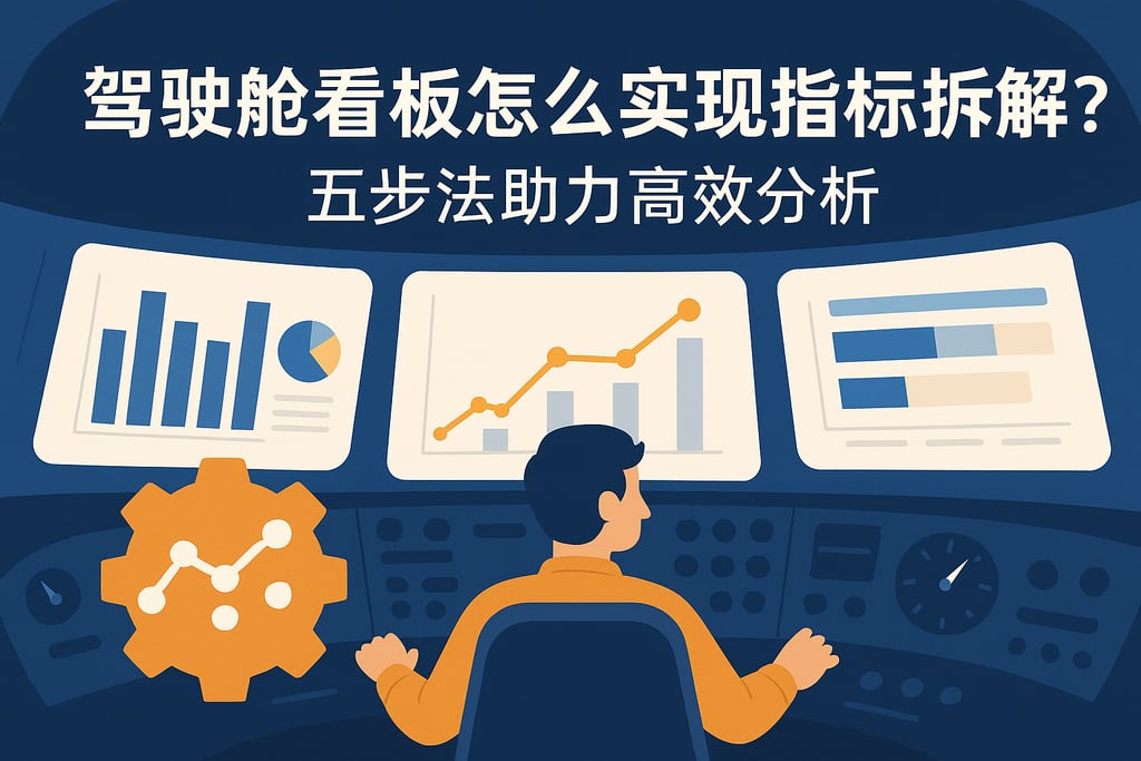 驾驶舱看板怎么实现指标拆解？五步法助力高效分析