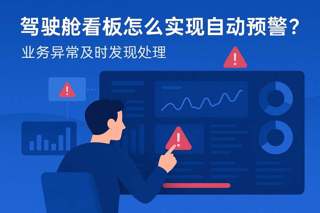 驾驶舱看板怎么实现自动预警？业务异常及时发现处理
