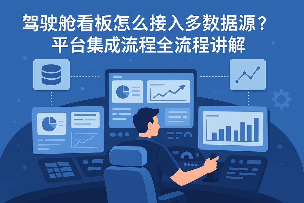 驾驶舱看板怎么接入多数据源？平台集成流程全流程讲解