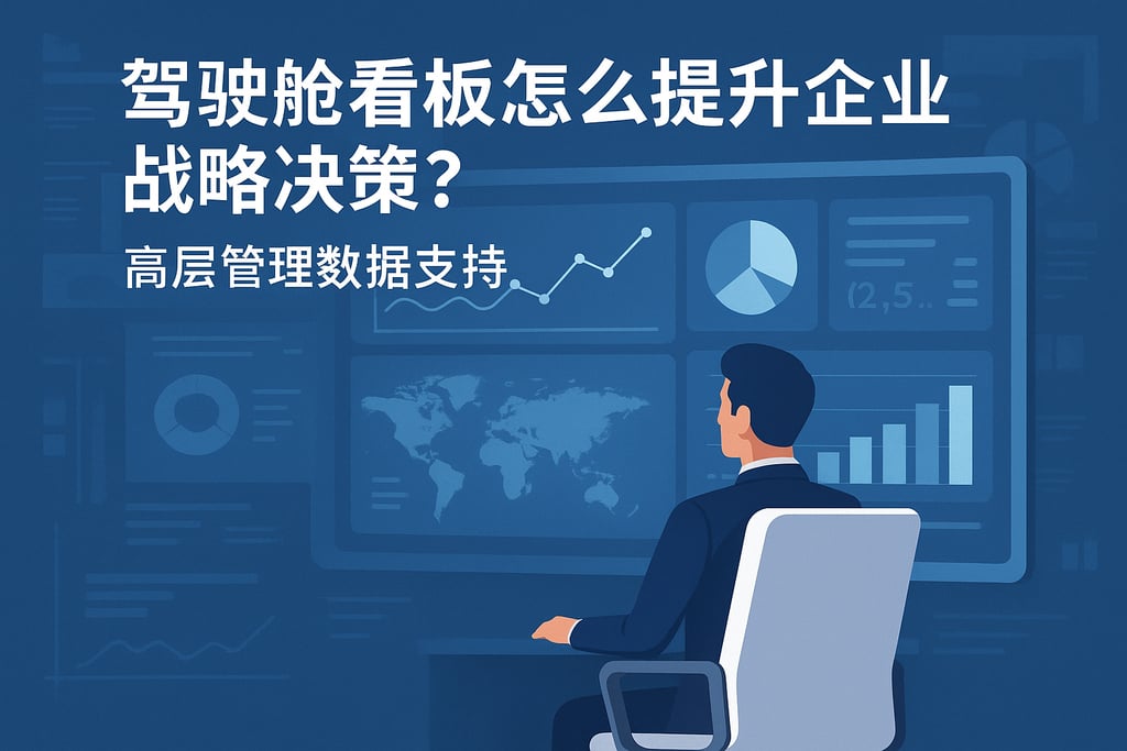 驾驶舱看板怎么提升企业战略决策？高层管理数据支持