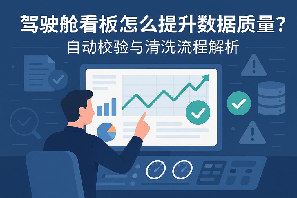 驾驶舱看板怎么提升数据质量？自动校验与清洗流程解析