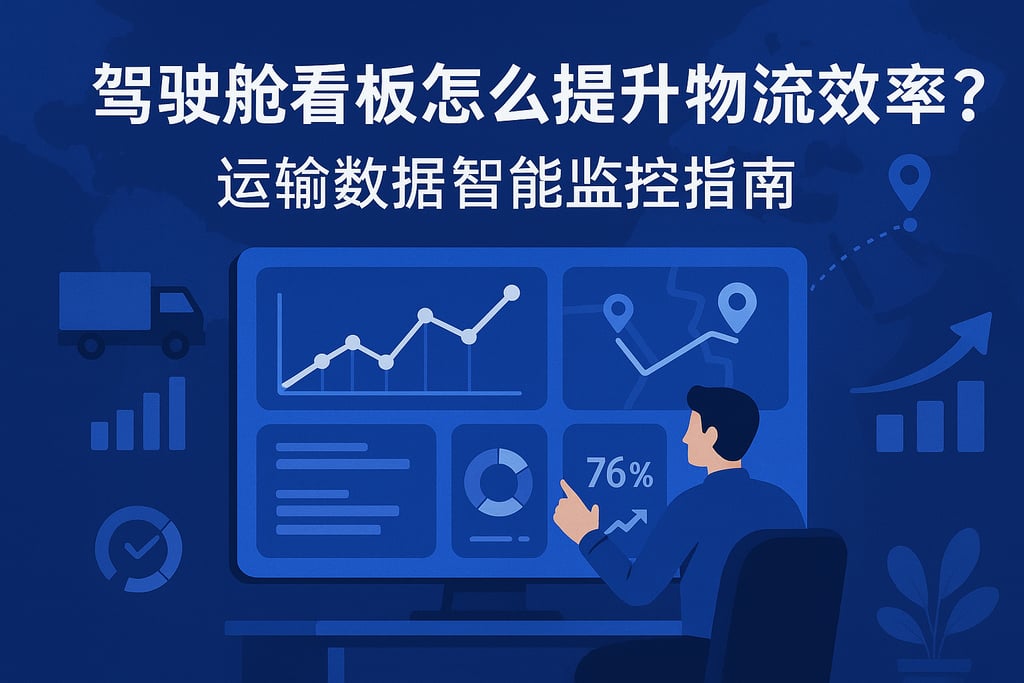 驾驶舱看板怎么提升物流效率？运输数据智能监控指南