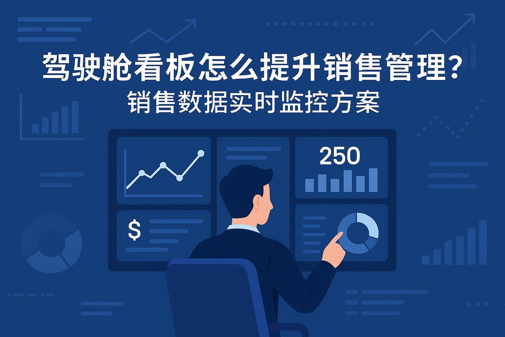 驾驶舱看板怎么提升销售管理？销售数据实时监控方案