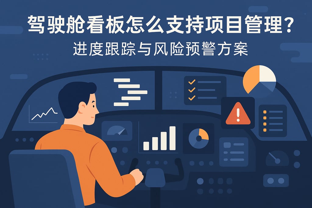 驾驶舱看板怎么支持项目管理？进度跟踪与风险预警方案